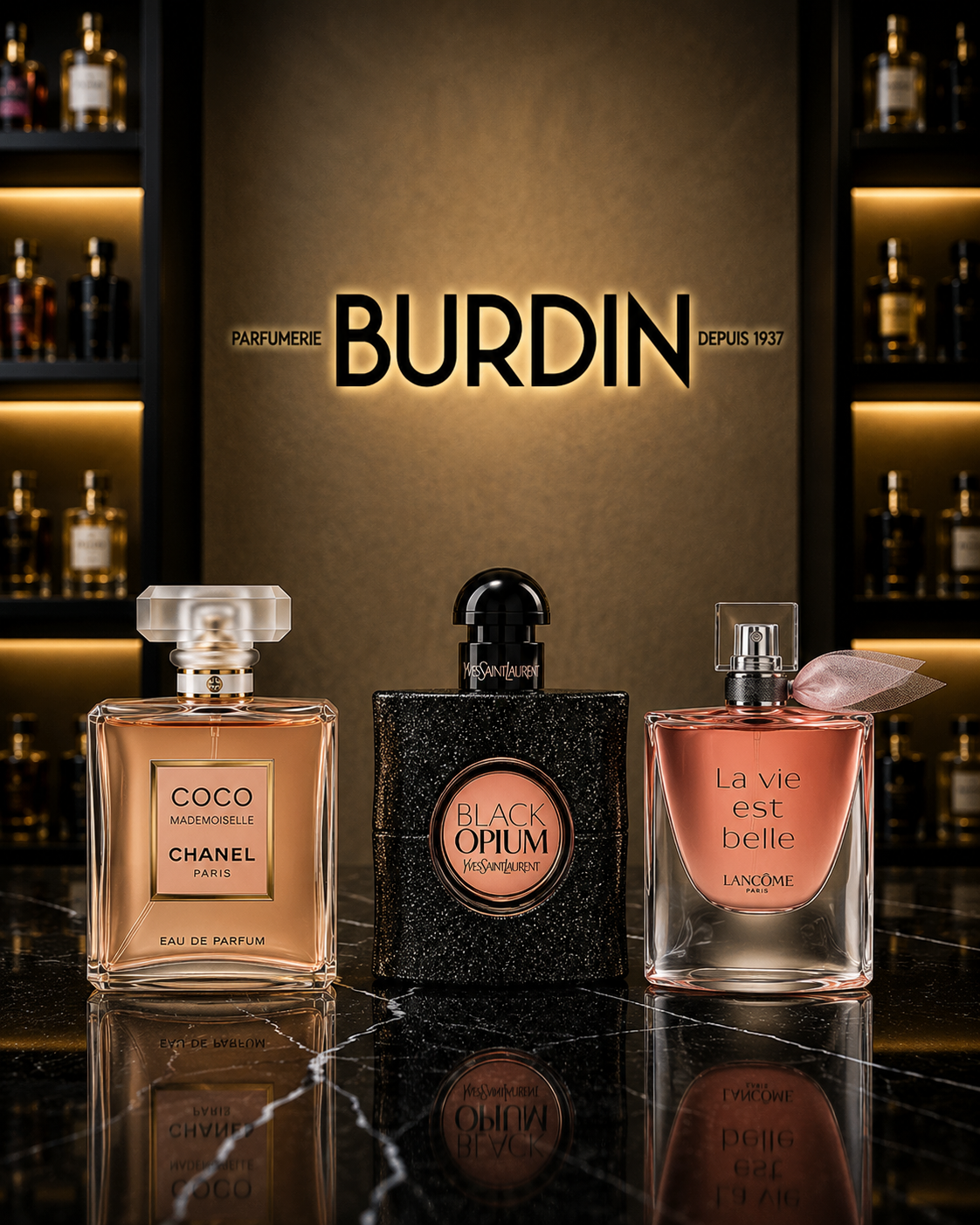 Signature Trio Her Edition — Coco Mademoiselle, Black Opium, La Vie Est Belle (100ml each)