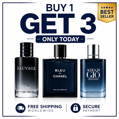 Signature Trio — Sauvage Dior, Bleu de Chanel, Acqua Di Gio Profondo (100ml each)