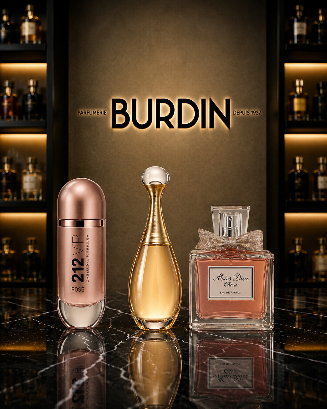 Best Sellers Trio Her Edition - J'Adore, 212 VIP Rose, Miss Dior (100ml each)