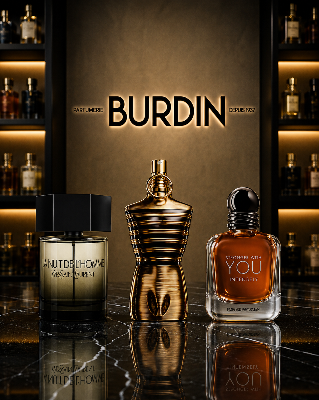 Seduction Set — La Nuit De L'Homme, Le Male Elixir, Stronger With You Intensely (100ml each)